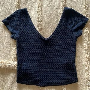 Blue Hollister crop top In size Medium